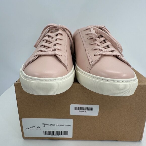 Everlane The Day Sneaker in Pale Pink Leather sz 10 Women's Lace-up Shoes Casual - Picture 4 of 10
